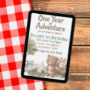 Search for fox 1st birthday invitations Bunny