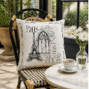 Search for french cafe pillows Eiffel tower