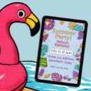 Search for pop art birthday invitations Summer
