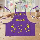 Search for yellow and purple aprons For kids