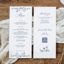 Search for floral wedding menus Chinoiserie