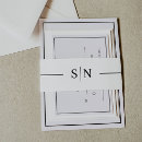 Search for linear cards invites Black and white