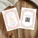 Search for pink floral baby shower invitations Bow