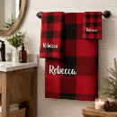 Search for country christmas bath towels Red buffalo plaid
