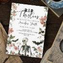 Search for funeral birthday invitations Gothic