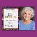 Search for 101st birthday invitations For her