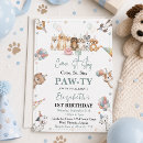 Search for canines invitations Puppy party