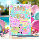 Recherche de bord de la piscine invitations Fête d'anniversaire d'été