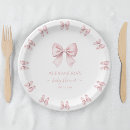 Search for pink bow plates Baby girl