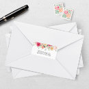 Search for bouquet return address labels Watercolor flower bouquet
