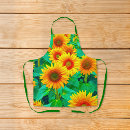 Search for sunflower design aprons Botanical