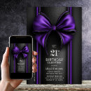 Search for stylish 21st birthday invitations Black