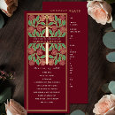 Search for red and gold wedding programs Gothic
