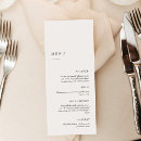 Search for black and white menus Traditional classic classy