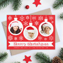 Recherche de multiple photo christmas cards Rouge