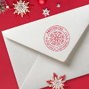 Search for snowflake rubber stamps Return address