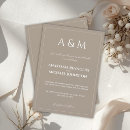 Recherche de marron invitations Monogramme