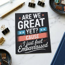 Search for for a cause postcards Are we great yet