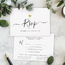 Search for dinner rsvp cards Black and white