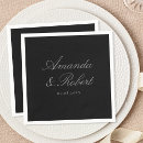 Search for classic wedding napkins Minimalist