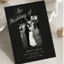 Search for couple photo wedding invitations Black and white