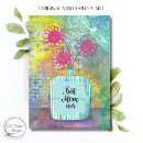 Recherche de fleur abstraite vœux cartes Artistique