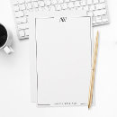 Search for black and white stationery paper Simple