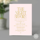 Search for gold rehearsal dinner invitations The night before