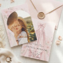 Search for girls bridal shower invitations Coquette bow