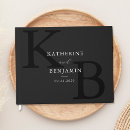 Search for monogram wedding guest books Simple