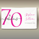 Search for 70th birthday banner banners Seventy and fabulous
