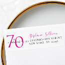 Search for birthday return return address labels Minimal typography simple