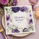 Search for purple floral napkins Botanical
