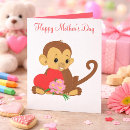 Search for monkey mothers day cards Mom