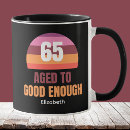Search for funny 65th birthday mugs Humour