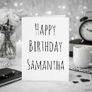 Search for black and white birthday cards Minimalist