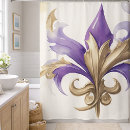 Search for fleur de lis shower curtains Purple