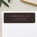 Search for brown return address labels Classy