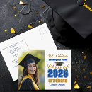 Search for blue and gold graduation invitations Modern