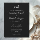 Search for modern couple invitations Black and white