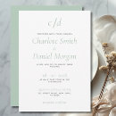 Search for green and white wedding invitations Classic