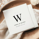 Search for initial napkins Elegant