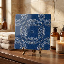 Search for cobalt blue tiles Vintage