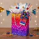 Search for rainbow gift bags White