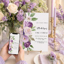 Search for violet birthday invitations Lavender