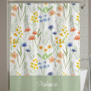 Search for wildflower shower curtains Botanical