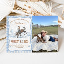 Search for my rodeo 1st birthday invitations Wild west desert
