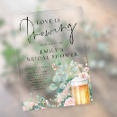 Search for beer bridal shower invitations Bubbles and brews