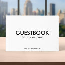 Search for modern guest books Black and white