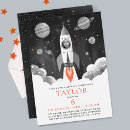 Search for two the moon birthday invitations Rocket ship birthday